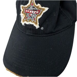 PBR Hat Cap Men's Adjustable Black Professional Bull Riders Rodeo Cowboy Ranch